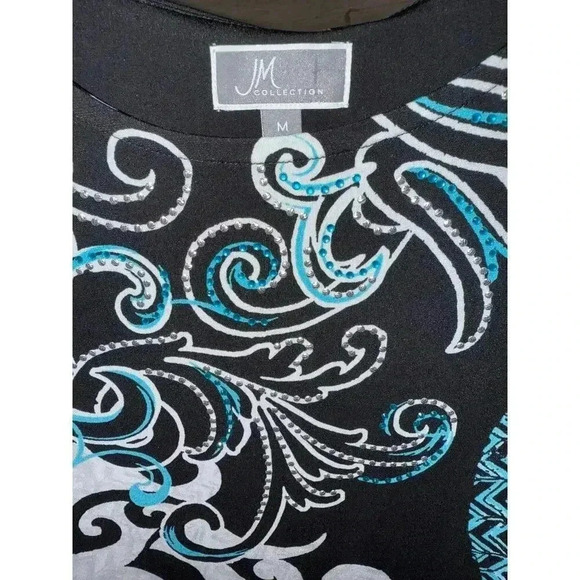 JM COLLECTION blouse Size M medium - Picture 3 of 5